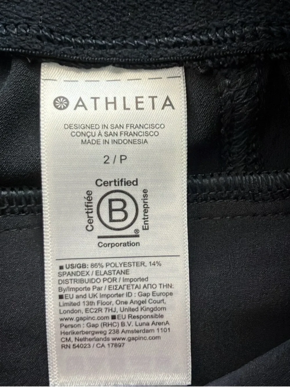 Like New Black Athleta Endless High Rise Cargo Pant, Size 2P
